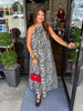 Cream Zebra Maxi Dress