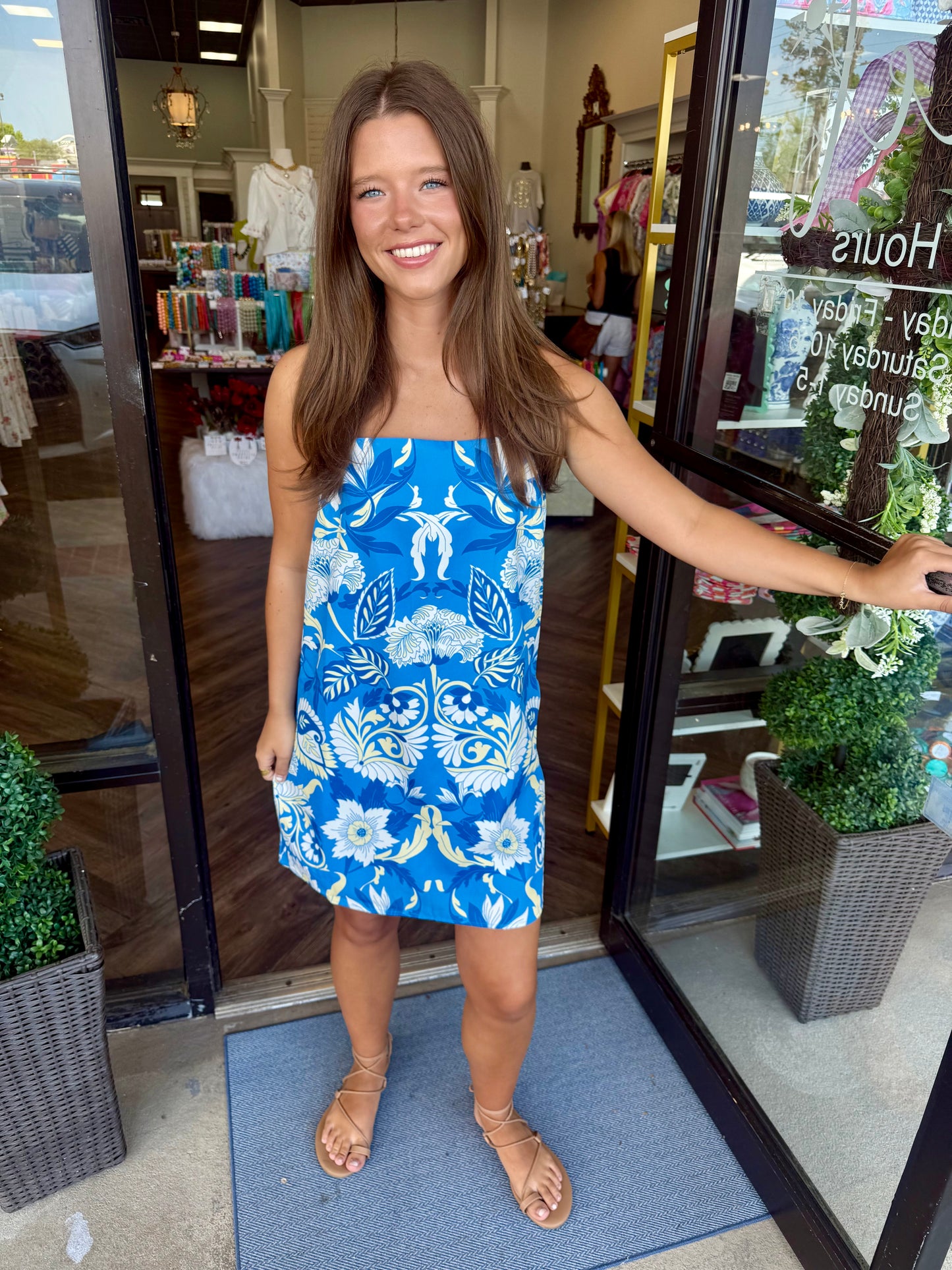 Design Blue Tank Dress