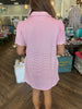 Gingham Girl Dress: Pink