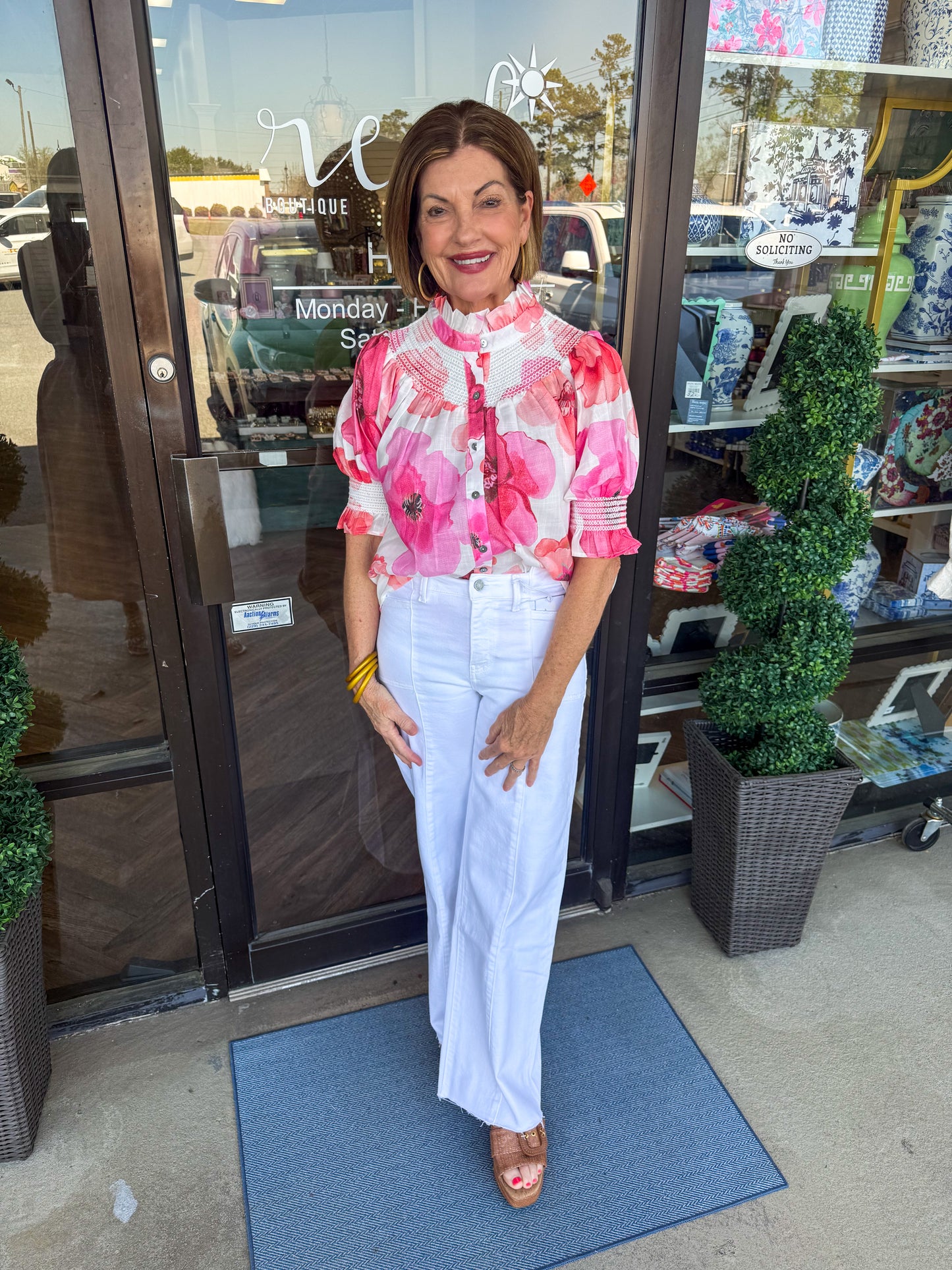 Rosy Charm Top: Pink