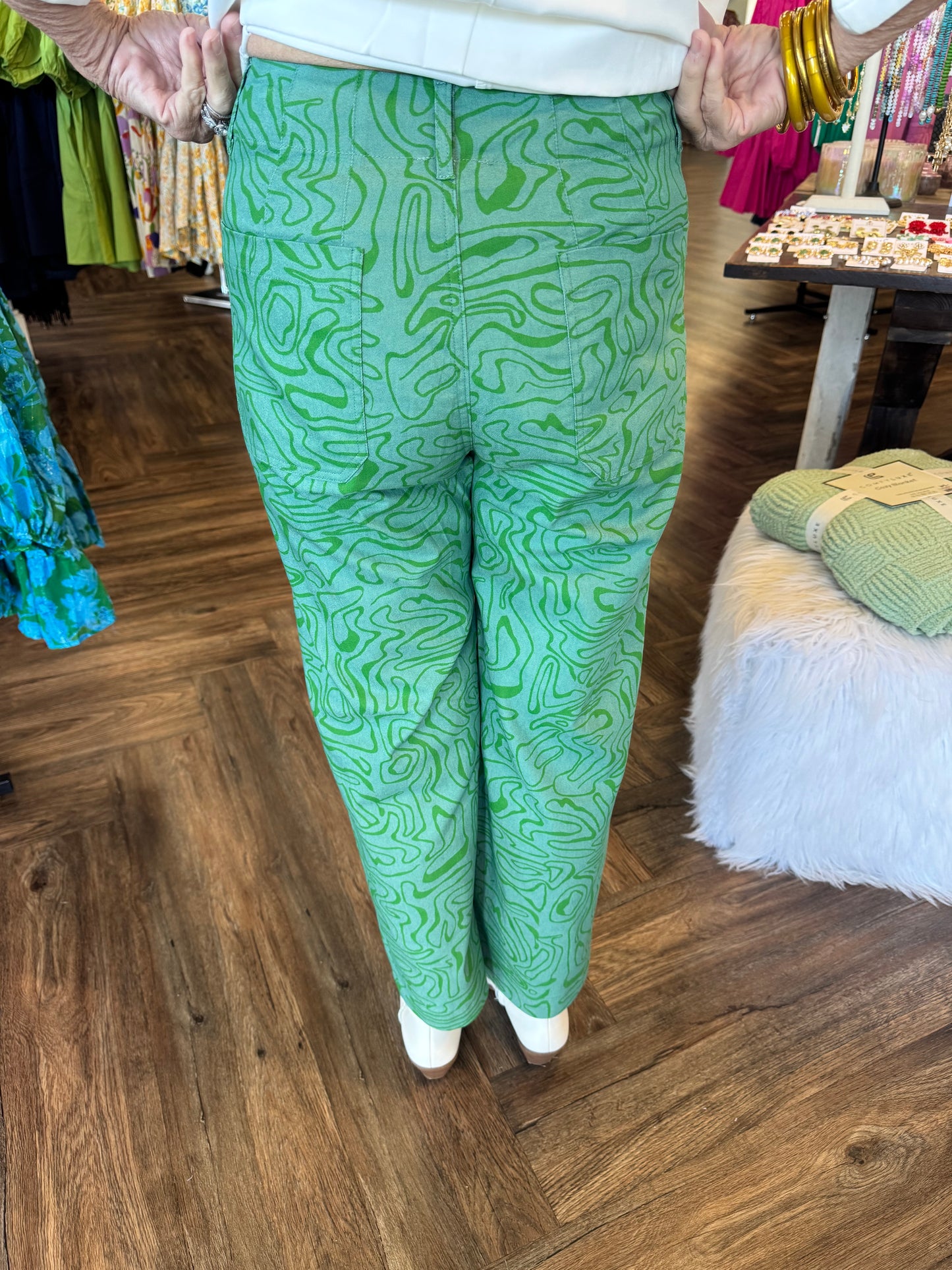 Retro Pants: Green