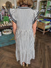 Lillie Line Dress: Black