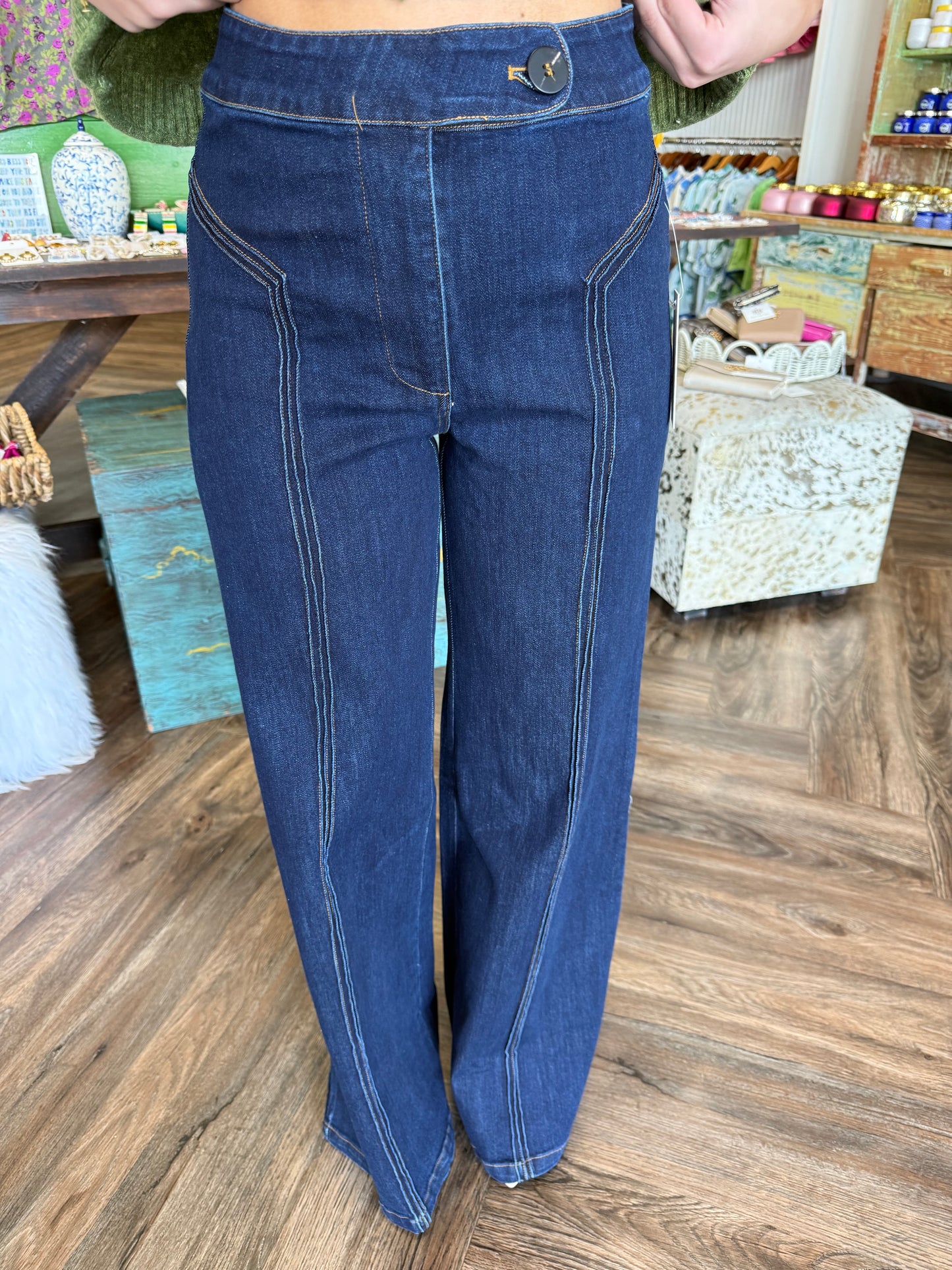 High Waisted Wide Leg Jeans