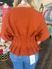 Casie Pleat Top: Clay
