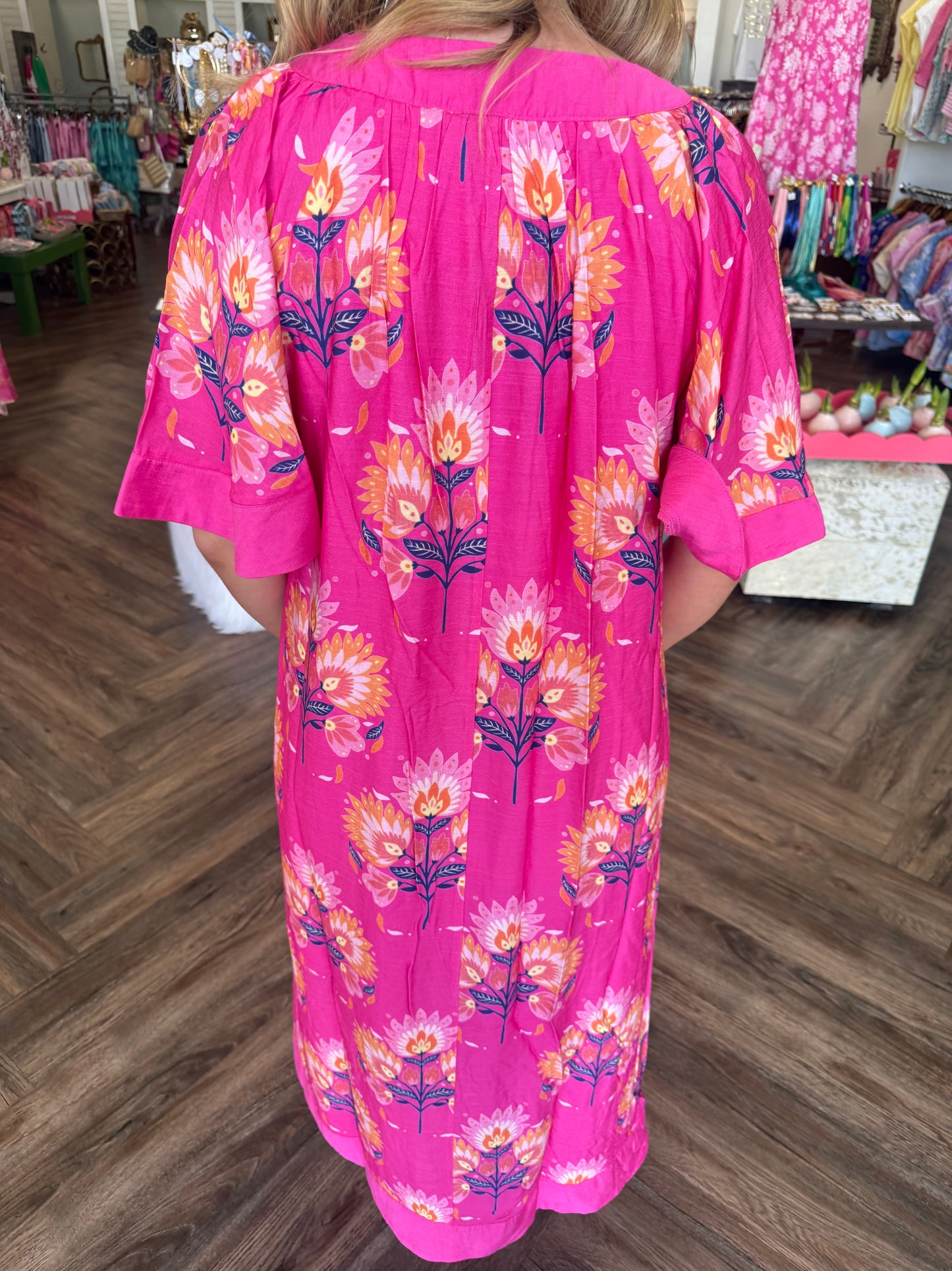 Dandelion Pink Midi Dress