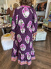 Plum Mix It Up Midi Dress