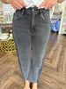 Two-Tone Jeans: Black Denim