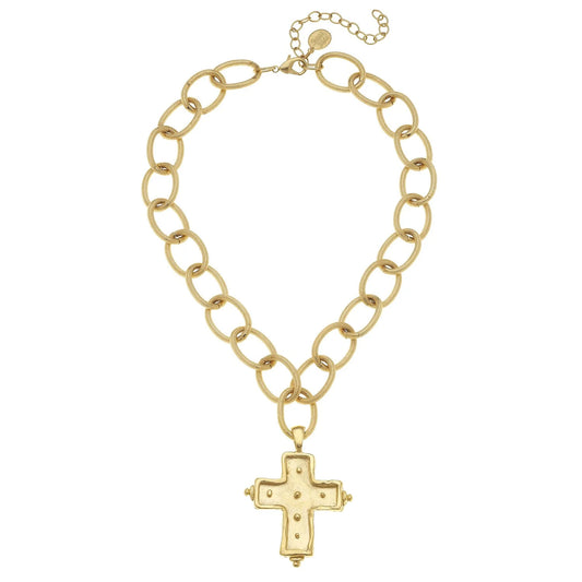 Susan Shaw: Dotted Cross Necklace