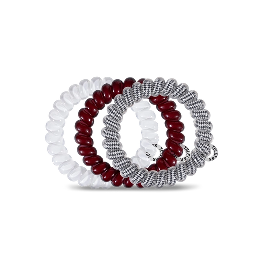 University of Alabama - Large Spiral Hair Coils, Hair Ties