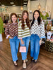 The Caroline Sweater: Brown Dot