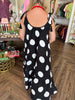 Polka Dot Tie Maxi Dress