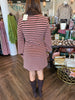 Cozy Days Striped Tie Dress
