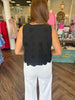Eyelet Tank: Black