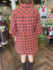 Pumpkin Plaid Dress