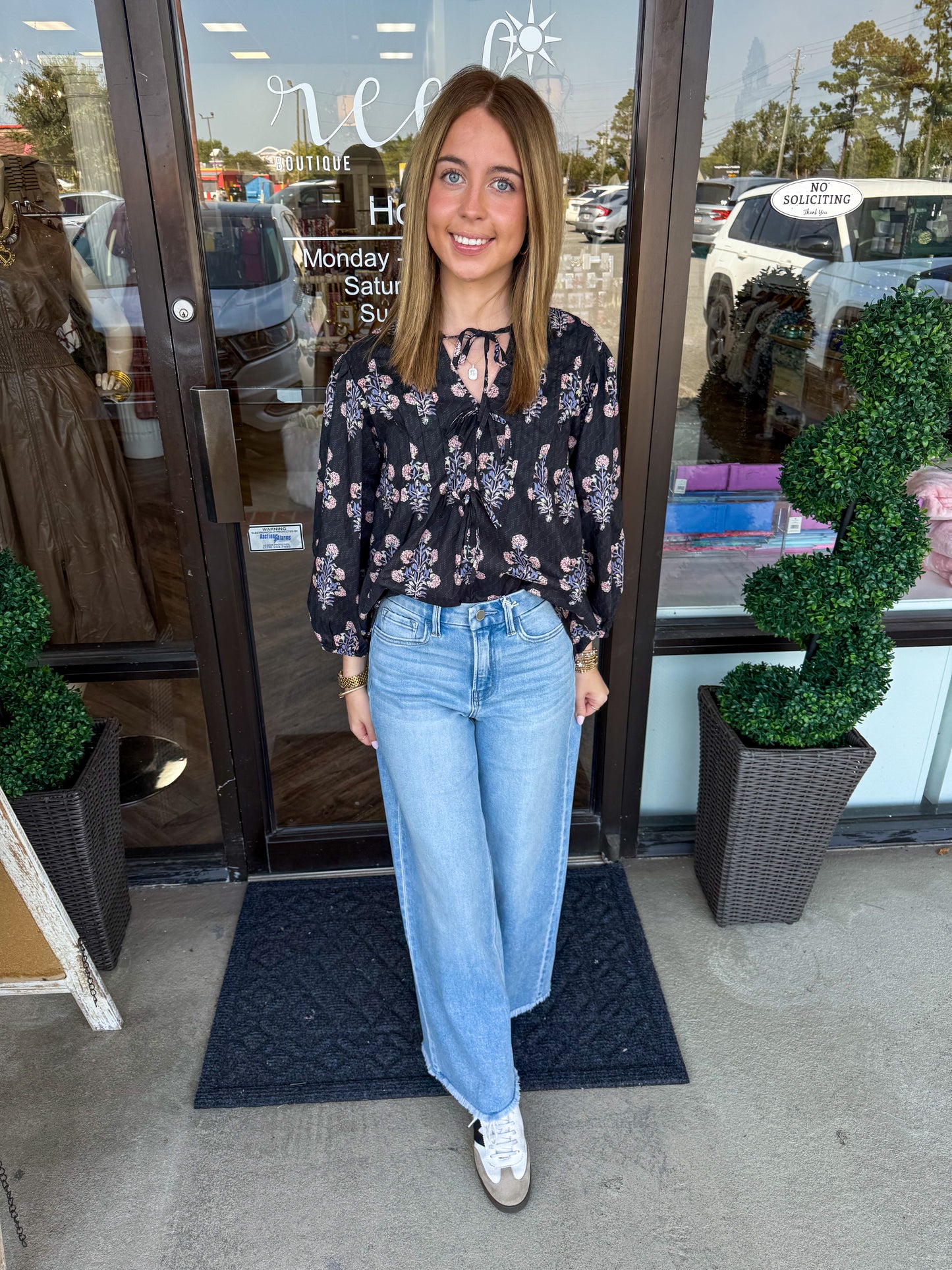 Black Mix Blouse