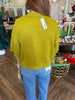 Pretty Pearl Sweater: Lt Olive