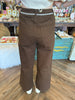 Sally Stitched Pants: Brown