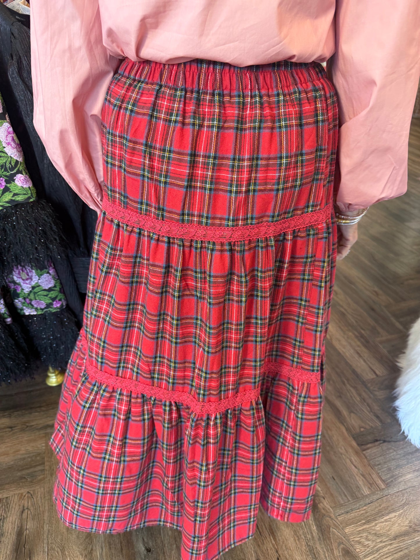 Plaid Flannel Skirt