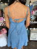 Braided Babydoll Denim Dress