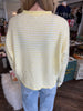 Cozy Striped Sweater: Yellow