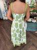 Green Seashell Midi Dress