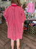 Caroline Quarter Zip Mini: Red