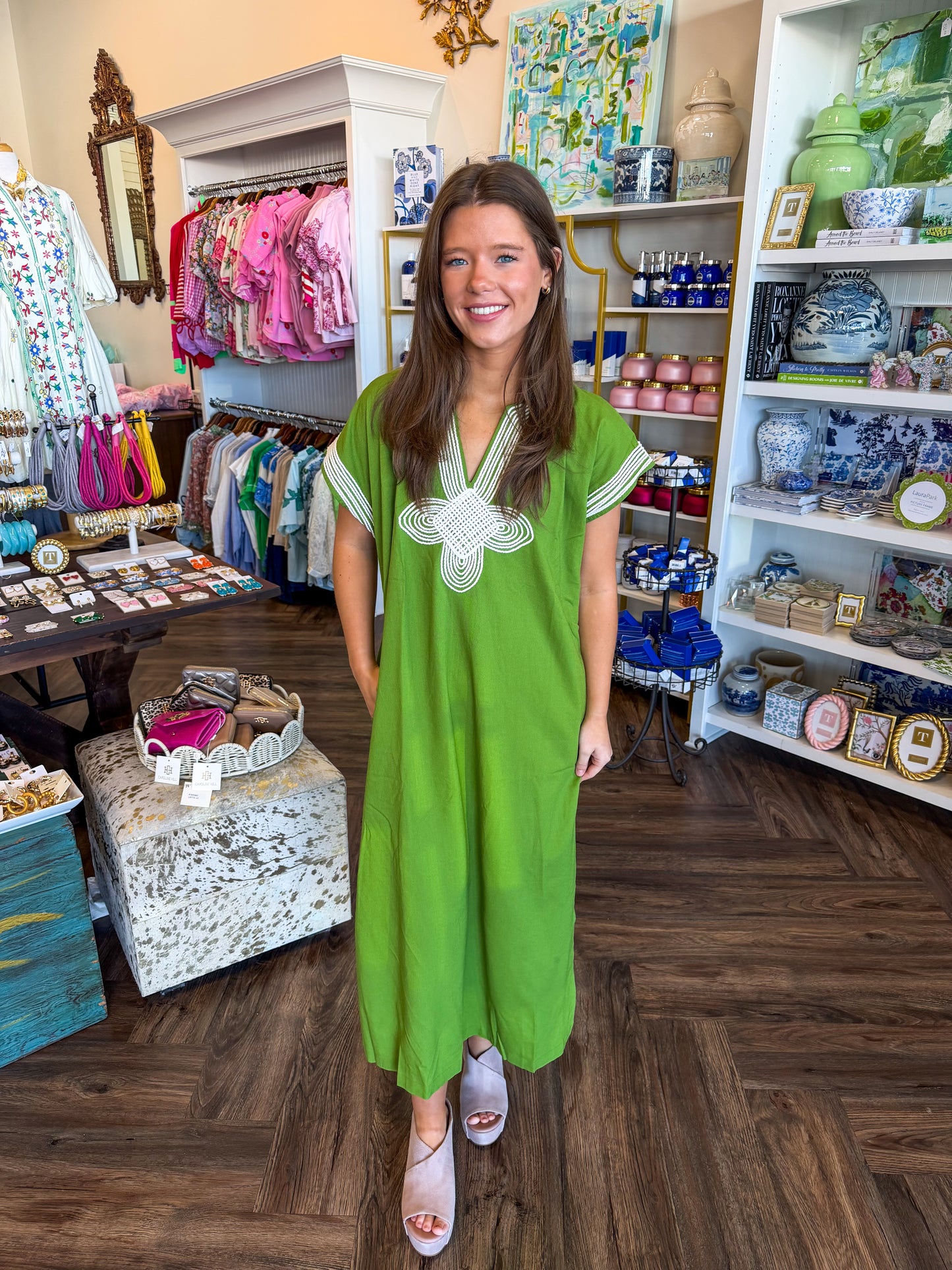 Woven Medallion Dress