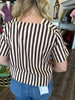 Chocolate Dreams Stripe Top