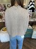 Gold Button Oatmeal Sweater