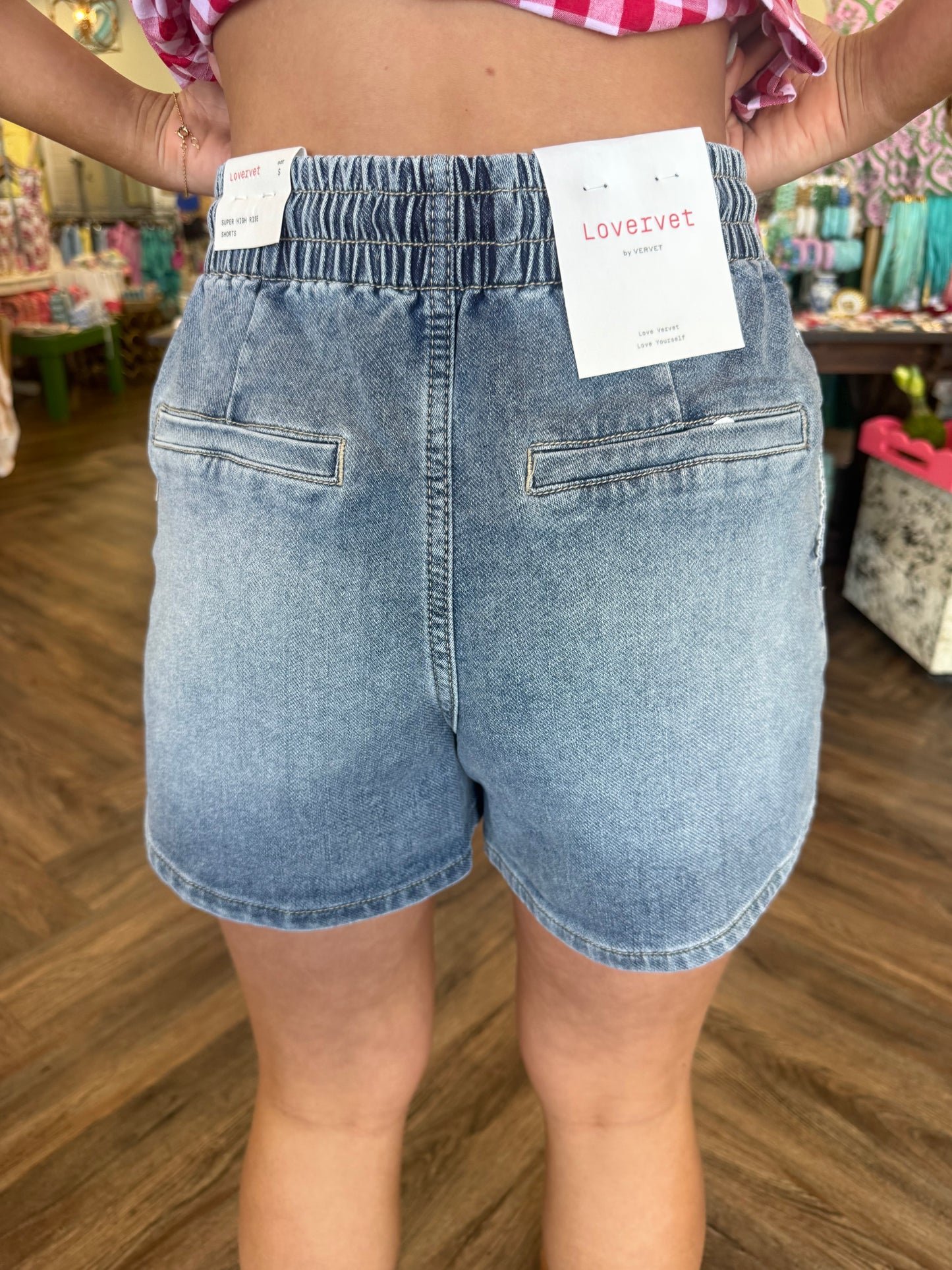 Vervet High Rise Shorts: Tasty