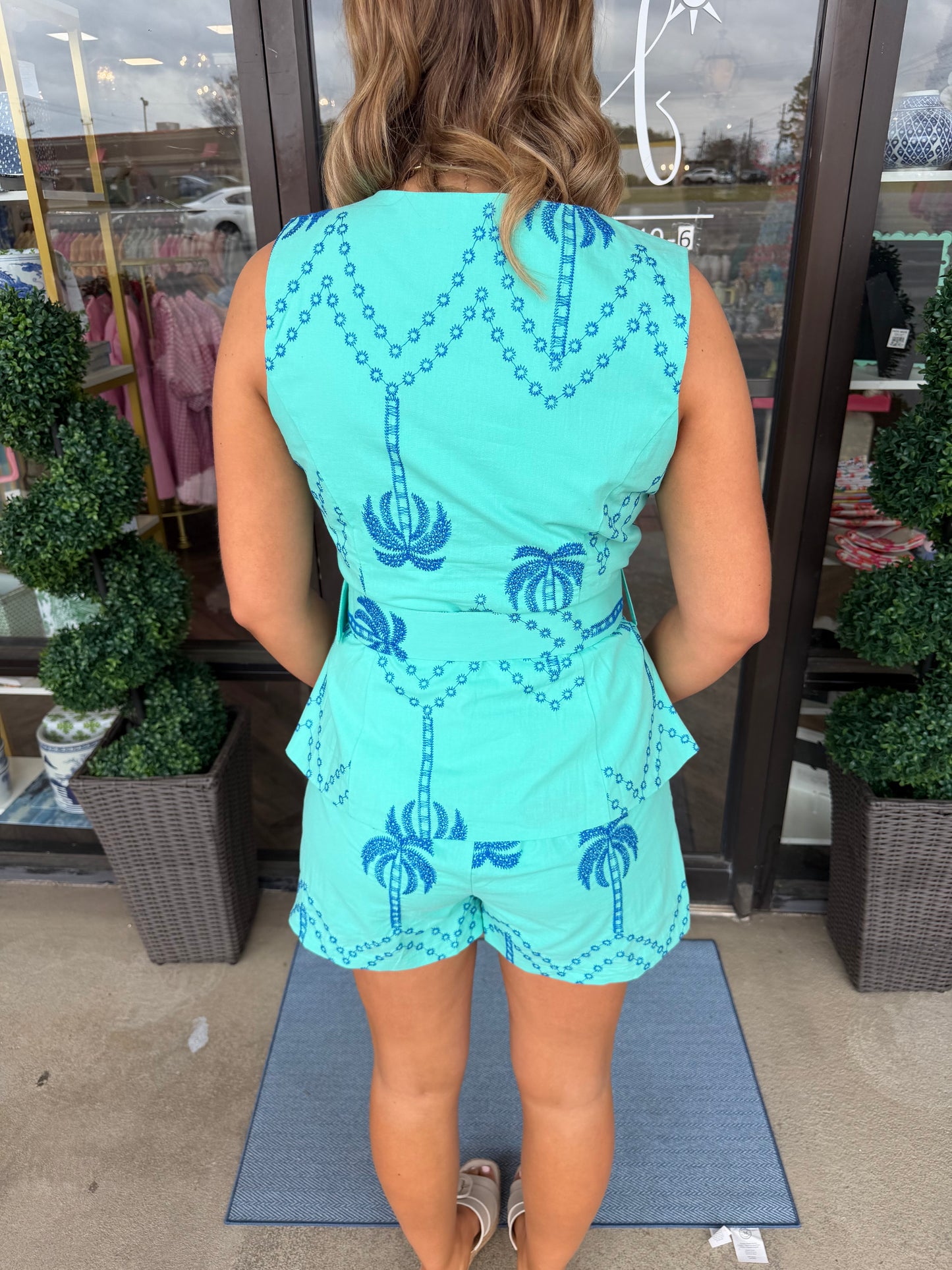 Vacay Palm Set: Mint