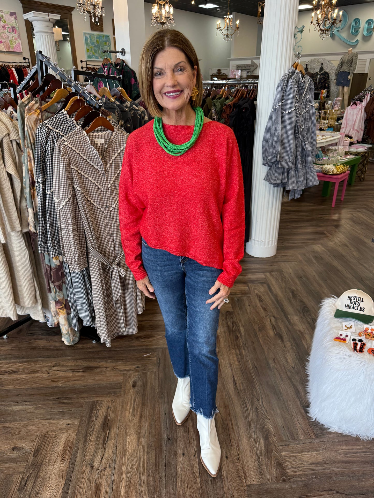 Greta Red Sweater