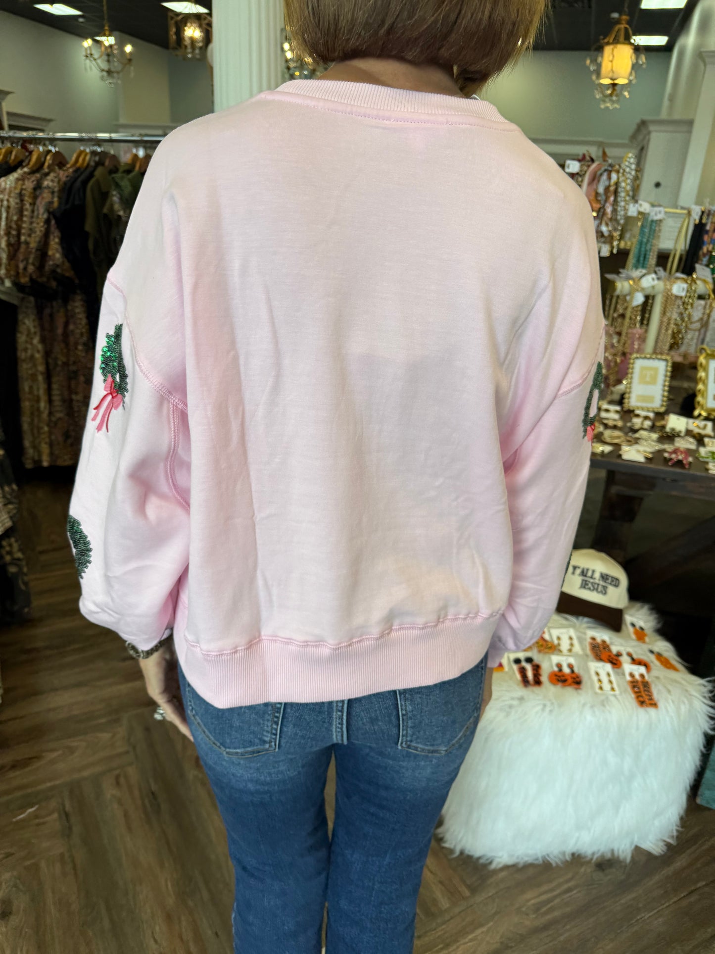 Mary Square Wreath Sweater