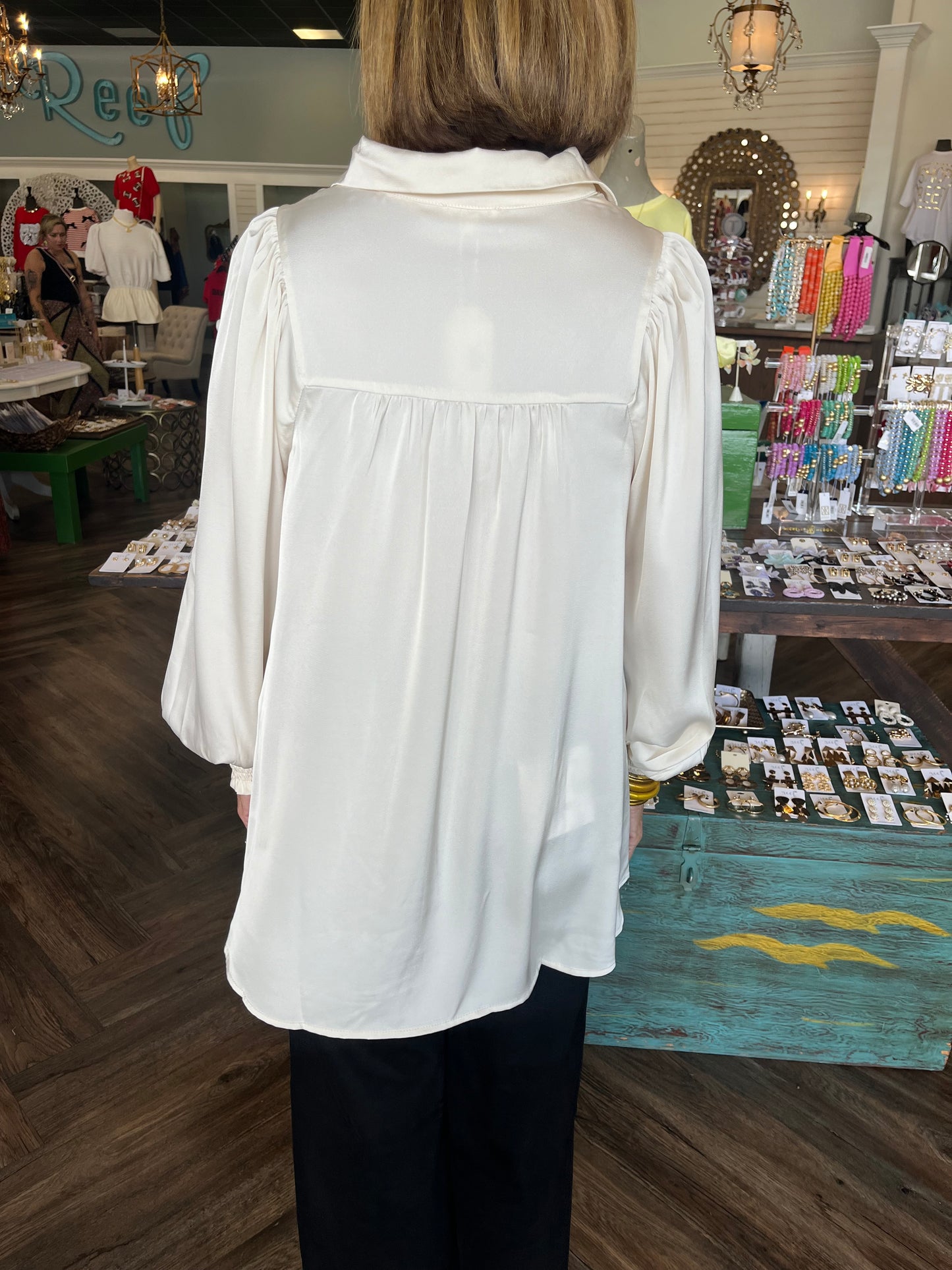 Silk Cream Blouse