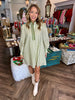 Sage Stripe Dress