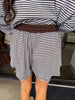 Blue/Brown Contrast Stripe Set