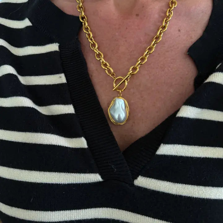 Chansutt Pearls: Drop Pearl Necklace