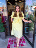 Belted Midi Dress: Butter