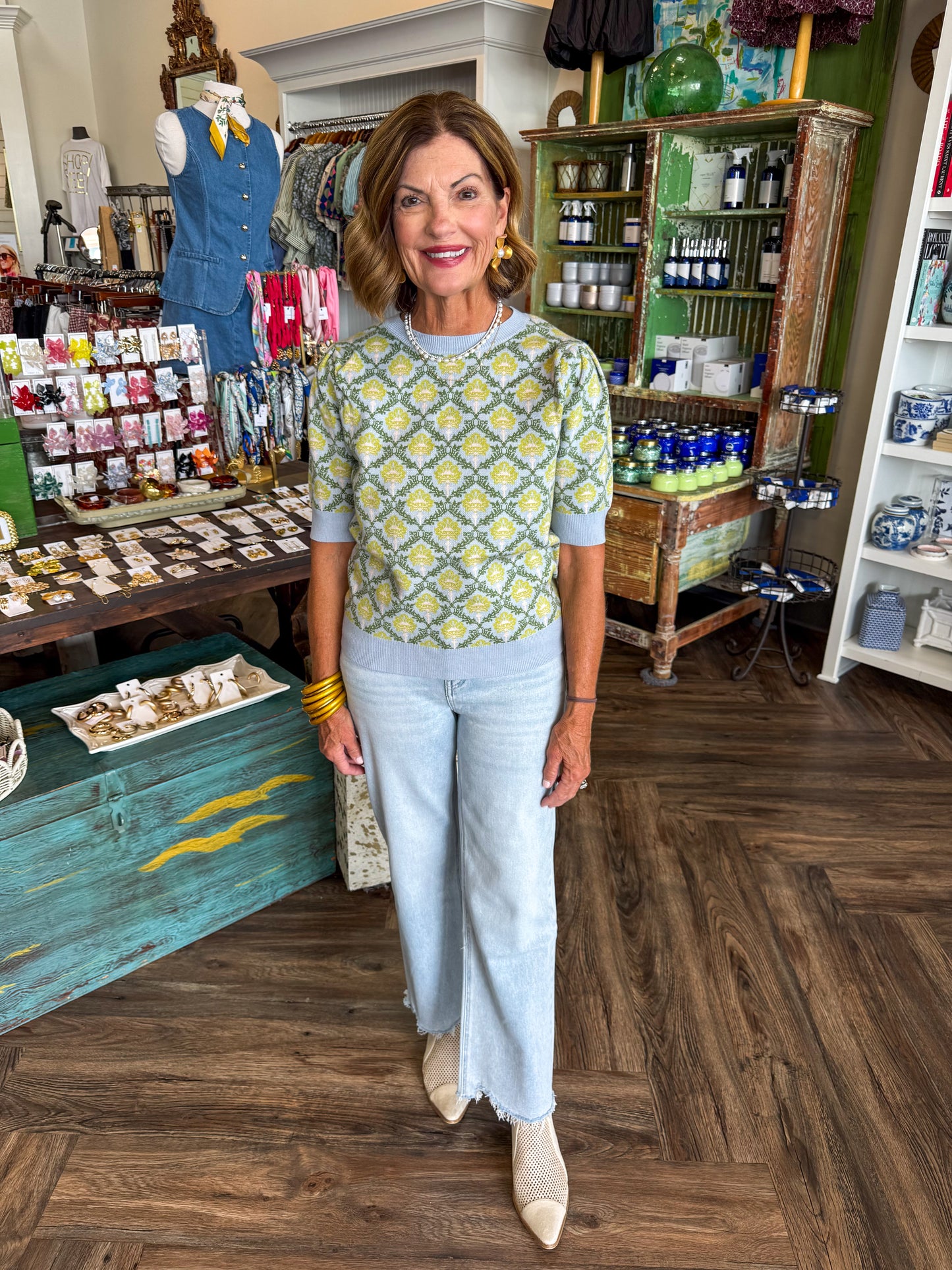 Petal Short Sleeve Sweater
