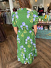 Gracie Smocked Green Midi Dress