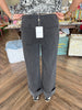 Black Cuffed Denim Pants