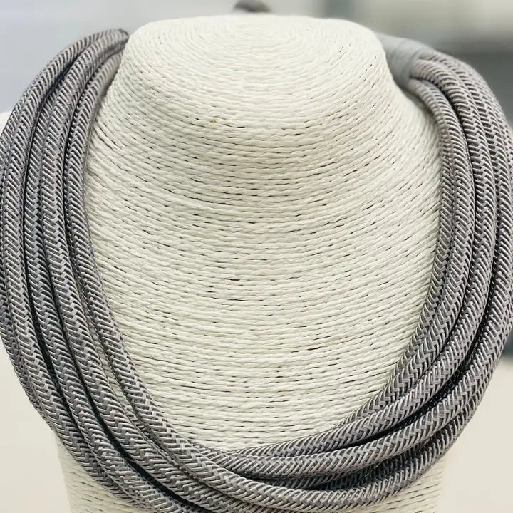 Rope Necklace: Grey
