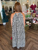 Cream Zebra Maxi Dress