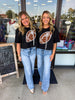 Football Corded Top: Black