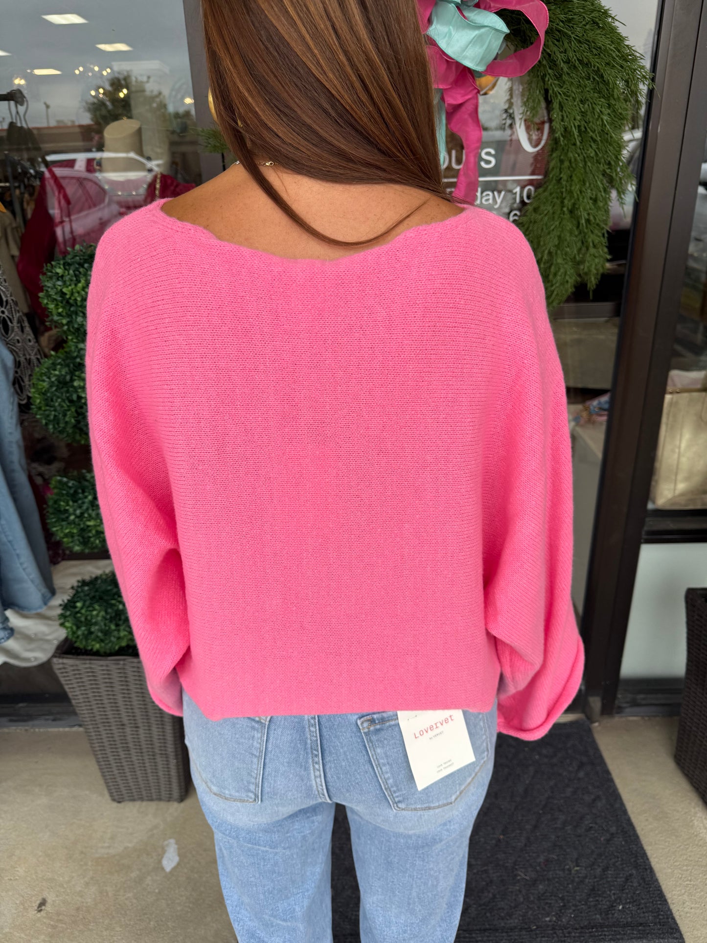 Merry Tinsel Sweater Top