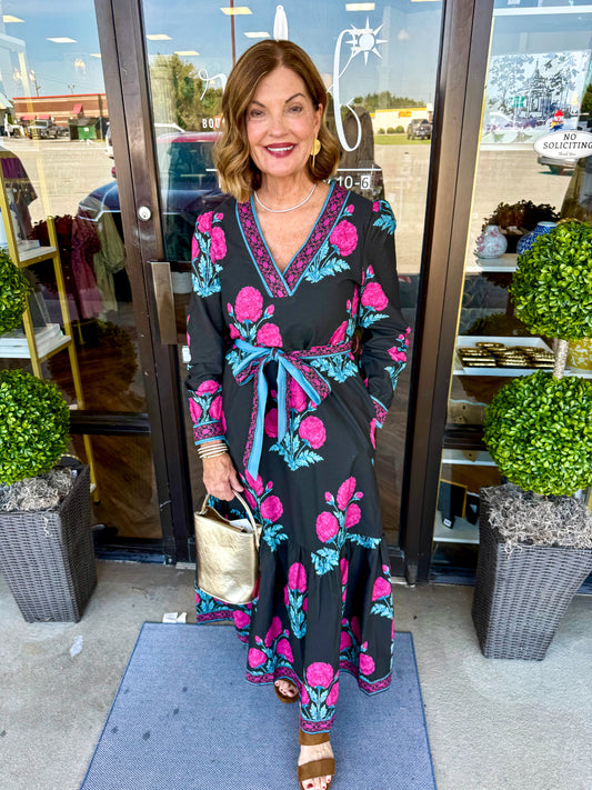 Cocoa Bloom Maxi Dress