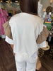 Flutter Cotton Top: White