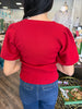 Classic Charm Sweater: Red