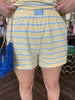 Blue and Yellow Striped Set