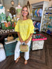Ruffle Tiered Top: Lemon